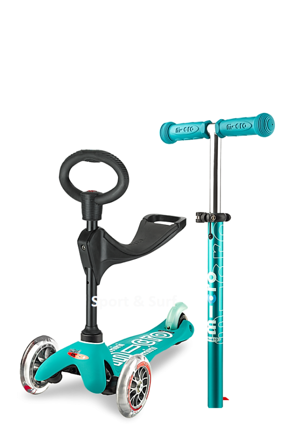 trotineta mini micro 3 in 1 deluxe aqua w