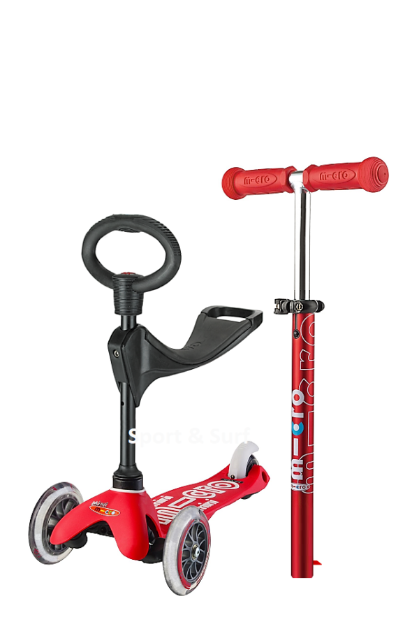 trotineta mini micro 3 in 1 deluxe red w